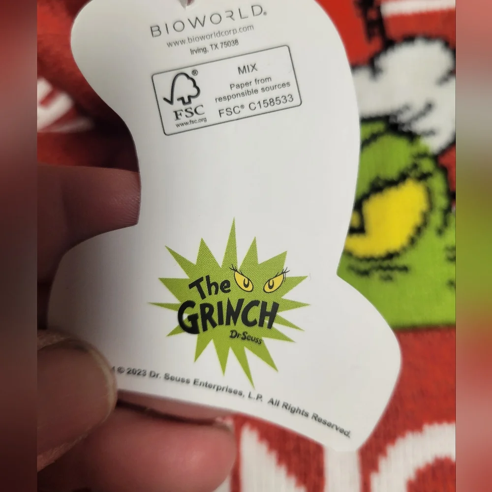 DR Seuss The Grinch NWT Hat & Mitten Set‎ Youth Size OSFM